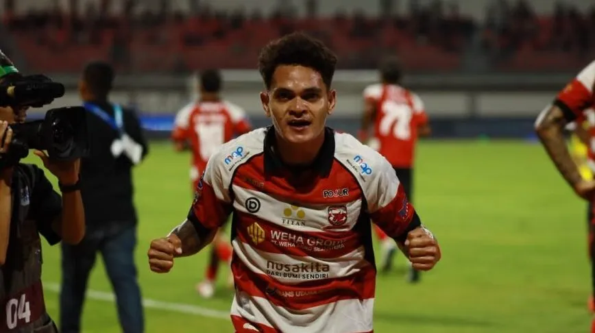 Cetak Gol Debut, Gali Freitas Senang Bantu Madura United Menang
